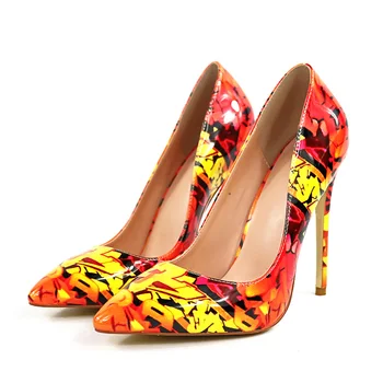 Oversized size Woman Pumps Fashion hoes Sexy Shoes Party insole Super high-heeled high-end pu fashion Graffiti printed leaves
Oversized size Woman Pumps Fashion hoes Sexy Shoes Party insole Super high-heeled high-end pu fashion Graffiti printed leaves