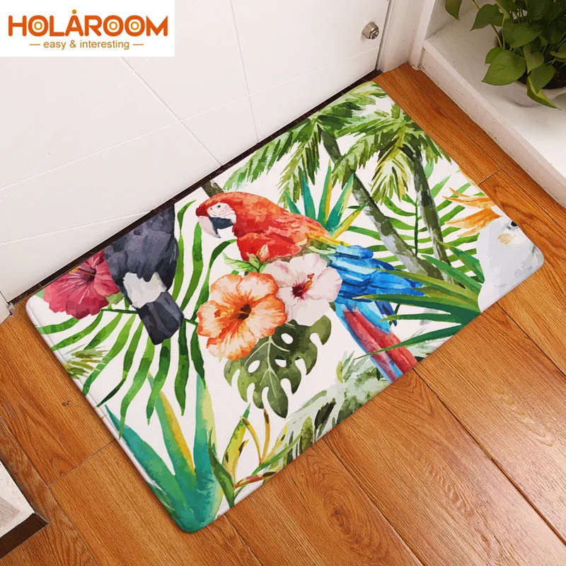 New style Tropical Plant Bird Printing Carpets Non-slip Kitchen Rugs Floor Mat for Hallway Living Room Bathroom 40x60cm/50x80cm
New style Tropical Plant Bird Printing Carpets Non-slip Kitchen Rugs Floor Mat for Hallway Living Room Bathroom 40x60cm/50x80cm