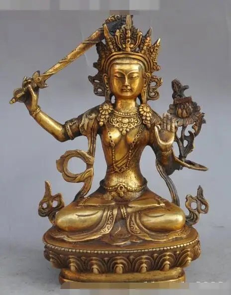 S4446 china tibet buddhism bronze copper gilt Sword White Tara Kwan-Yin buddha statue
S4446 china tibet buddhism bronze copper gilt Sword White Tara Kwan-Yin buddha statue