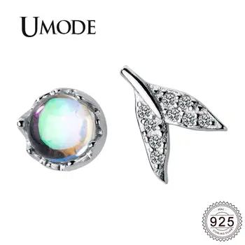 UMODE Mermaid Tail Asymmetric 925 Sterling Silver Stud Earring Women Real Round Colored Glass s925 Earrings Fine Jewelry ULE0560
UMODE Mermaid Tail Asymmetric 925 Sterling Silver Stud Earring Women Real Round Colored Glass s925 Earrings Fine Jewelry ULE0560
