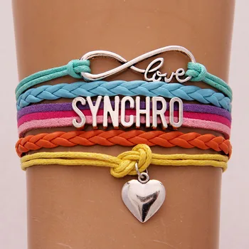 (100pcs/lot) Infinity Love SYNCHRO Heart Charm Leather Rope Bracelets&Bangles Colors of Rainbow Jewelry For Women
(100pcs/lot) Infinity Love SYNCHRO Heart Charm Leather Rope Bracelets&Bangles Colors of Rainbow Jewelry For Women