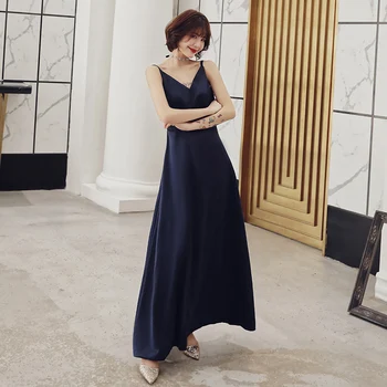 2020 Navy Blue Evening Dresses Elegant V-Neck Long Formal Evening Gown Party Dress Robe De Soiree LF214
2020 Navy Blue Evening Dresses Elegant V-Neck Long Formal Evening Gown Party Dress Robe De Soiree LF214