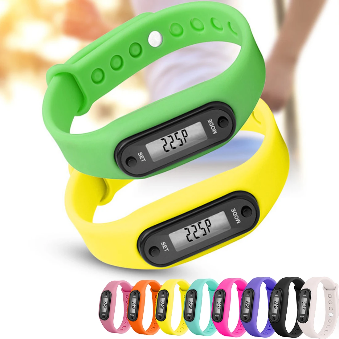 Digital LCD Silicone Wirstband Pedometer Running Walking Distance Calorie Counter Wrist Sport Tracker Fitness Watch Bracelet
Digital LCD Silicone Wirstband Pedometer Running Walking Distance Calorie Counter Wrist Sport Tracker Fitness Watch Bracelet