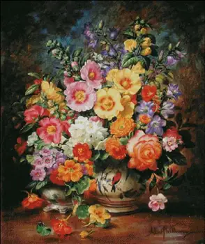 R Thread 100% Printed Unfinished Cross Stitch Patterns Sets Embroidery Handmade Needlework Kits, williams flowers WS20
R Thread 100% Printed Unfinished Cross Stitch Patterns Sets Embroidery Handmade Needlework Kits, williams flowers WS20