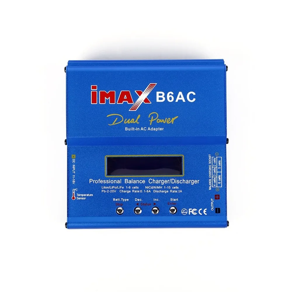 Professional iMAX B6AC Intelligent Compact Balance Charger/ Discharger US Plug T Slots AC To DC Adaptor
Professional iMAX B6AC Intelligent Compact Balance Charger/ Discharger US Plug T Slots AC To DC Adaptor