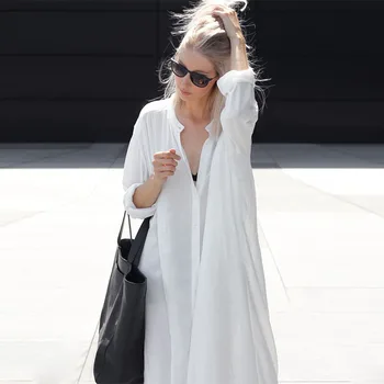 2020 New Women Summer Beachwear Long Kaftan Beach Dress White Cotton Tunic Bathing Suit Cover-ups Bikini Wrap Cover up Oversize
2020 New Women Summer Beachwear Long Kaftan Beach Dress White Cotton Tunic Bathing Suit Cover-ups Bikini Wrap Cover up Oversize