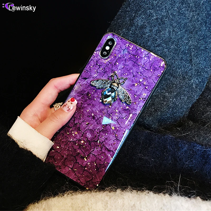 Luxury Glitter Green Diamond Crack Marble Phone Case For iphone 7 8 Plus 6 S 6s Bling Bee With Wing Cover for iphone XS MAX XR X
Luxury Glitter Green Diamond Crack Marble Phone Case For iphone 7 8 Plus 6 S 6s Bling Bee With Wing Cover for iphone XS MAX XR X