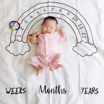 Newborn Baby Milestone Blanket Photography Props Background Cloth 100x100cm Monthly Growth Shooting Photo Bedding Wrap Swaddle
Newborn Baby Milestone Blanket Photography Props Background Cloth 100x100cm Monthly Growth Shooting Photo Bedding Wrap Swaddle
