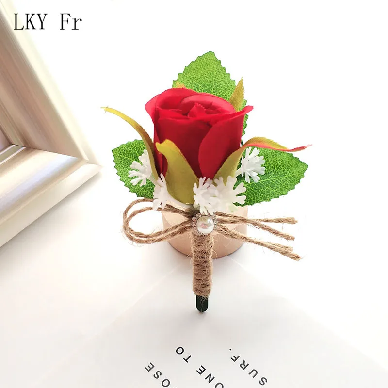 LKY Fr Boutonniere Corsage Pins Flowers Wedding Corsages and Boutonnieres White Pink Red Roses Groom Groomsman Buttonhole Boutonniere Men Wedding Marriage Accessories
LKY Fr Boutonniere Corsage Pins Flowers Wedding Corsages and Boutonnieres White Pink Red Roses Groom Groomsman Buttonhole Boutonniere Men Wedding Marriage Accessories