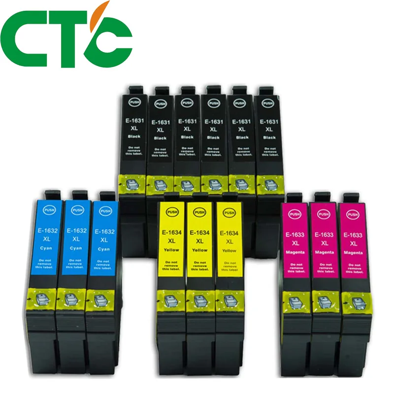 15 PCS 16XL T1631 1632 ink cartridge for INK WorkForce WF-2010W WF-2510WF WF-2520NF WF-2530DW WF-2540WF WF-2750DWF 2760DWF
15 PCS 16XL T1631 1632 ink cartridge for INK WorkForce WF-2010W WF-2510WF WF-2520NF WF-2530DW WF-2540WF WF-2750DWF 2760DWF