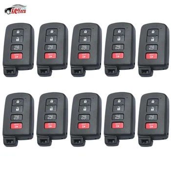 KEYECU 10 Pcs/lot Replacement Remote Key Shell Case Fob 4 Button for Toyota Corolla Avalon Camry HYQ14FBA
KEYECU 10 Pcs/lot Replacement Remote Key Shell Case Fob 4 Button for Toyota Corolla Avalon Camry HYQ14FBA