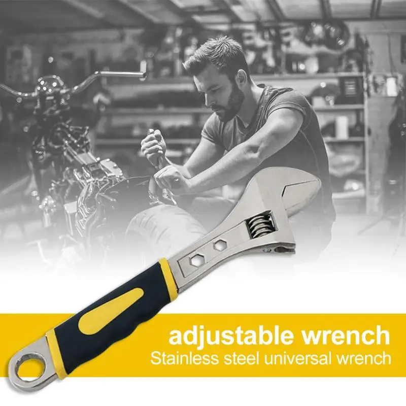 Large Opening Adjustable Spanner Universal Snap Grip Wrench Repair Hand Tool Clamp Body Equipp with Matching Hexagons new
Large Opening Adjustable Spanner Universal Snap Grip Wrench Repair Hand Tool Clamp Body Equipp with Matching Hexagons new