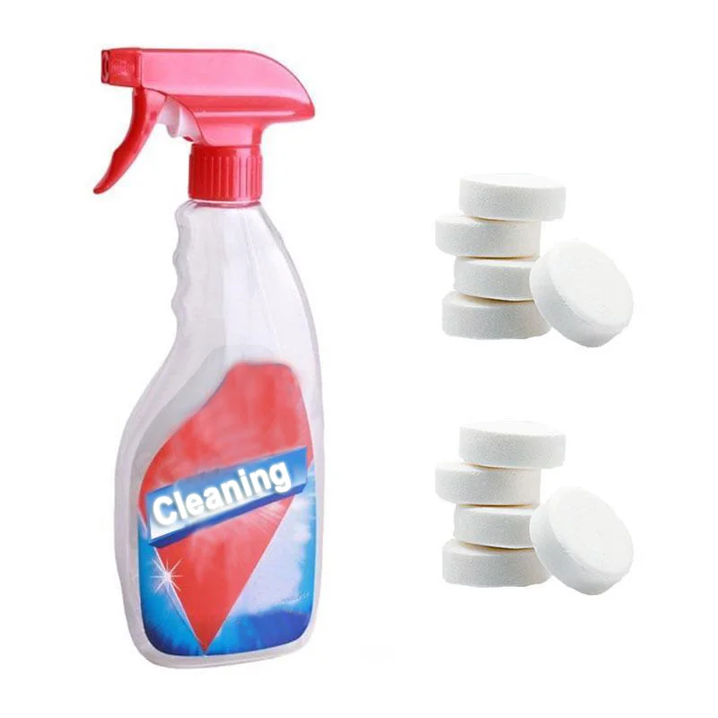 10 pieces + bottle and 50 pieces + bottle multi-function effervescent spray cleaner set household cleaning
10 pieces + bottle and 50 pieces + bottle multi-function effervescent spray cleaner set household cleaning