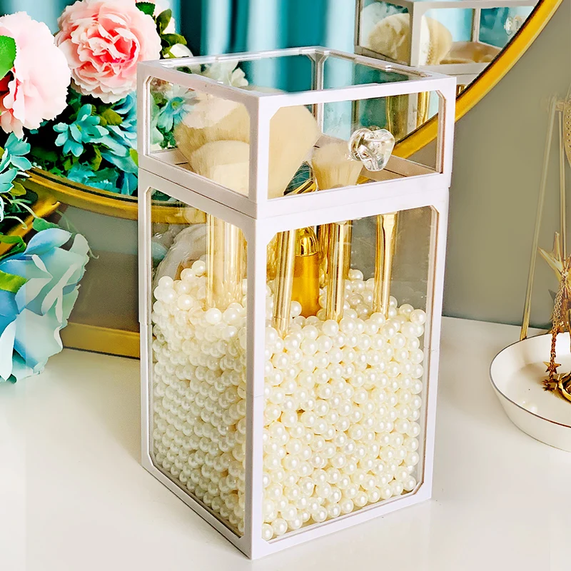 White Glass Dust-Proof Flip Cover Lipstick Makeup Brush Storage Box Pearl Organizer Dressing Table Topping Eyebrow Pencil Shelf
White Glass Dust-Proof Flip Cover Lipstick Makeup Brush Storage Box Pearl Organizer Dressing Table Topping Eyebrow Pencil Shelf