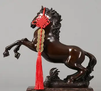 18" Chinese Royal Bronze Copper Feng Shui Auspicious Lucky Running Horse Steed Statue
18" Chinese Royal Bronze Copper Feng Shui Auspicious Lucky Running Horse Steed Statue