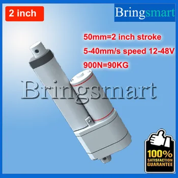 Bringsmart 900N 2 inch 50mm Double tube Linear Actuator 5-40mm/s Waterproof 12-48V DC Motor With Potentiometer 
Bringsmart 900N 2 inch 50mm Double tube Linear Actuator 5-40mm/s Waterproof 12-48V DC Motor With Potentiometer