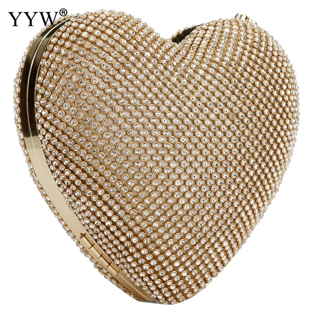 Full Luxury Diamond Evening Bags Heart Shape Gold Clutch Bag Purse Women Rhinestone Banquet Bag Day Clutch Female 3 Color New
Full Luxury Diamond Evening Bags Heart Shape Gold Clutch Bag Purse Women Rhinestone Banquet Bag Day Clutch Female 3 Color New
