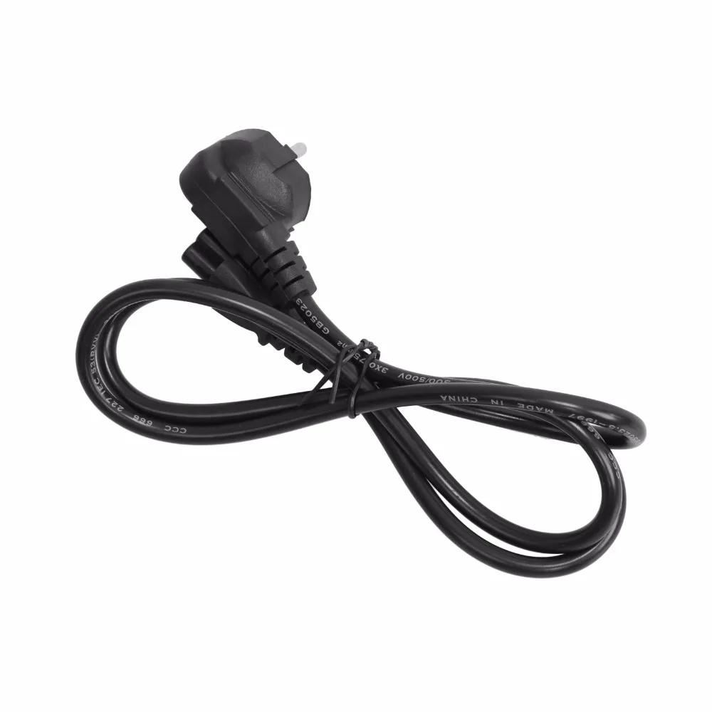 Lead Cord C5 Cloverleaf 3 Pin UK EU US Plug Power Cable Adapter Cable Cord For Video Light Laptop (2)