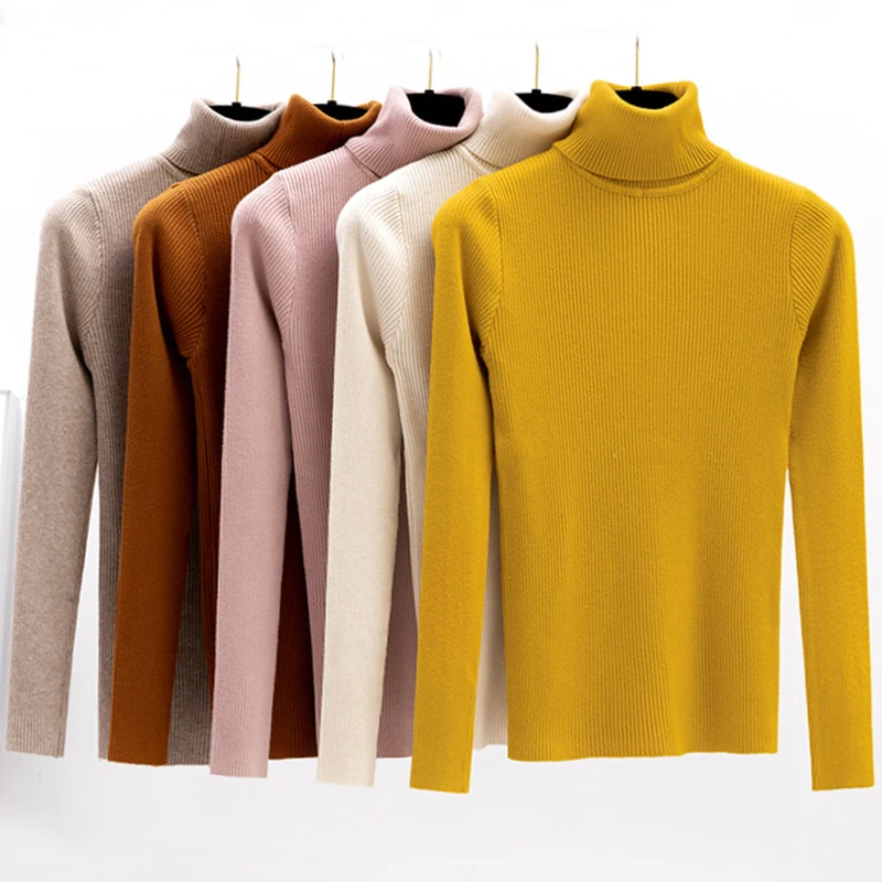 2019 Autumn Winter Women Knitted Turtleneck Sweater Casual Soft Tricot Jumper Fashion Slim Femme Elasticity Pullovers
2019 Autumn Winter Women Knitted Turtleneck Sweater Casual Soft Tricot Jumper Fashion Slim Femme Elasticity Pullovers