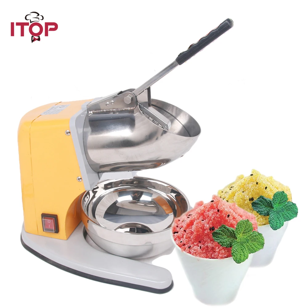 ITOP Commercial Ice Crusher Heavy Duty Commercial Use 220v Electric Snowcone Slush Ice Crusher Shaver Shaving Maker Machine
ITOP Commercial Ice Crusher Heavy Duty Commercial Use 220v Electric Snowcone Slush Ice Crusher Shaver Shaving Maker Machine