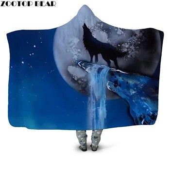 Alone Wolf 3D Printed Plush Hooded Blanket for Adults Children Youth Warm Wearable Fleece Throw Blanket Home Office Washable New
Alone Wolf 3D Printed Plush Hooded Blanket for Adults Children Youth Warm Wearable Fleece Throw Blanket Home Office Washable New
