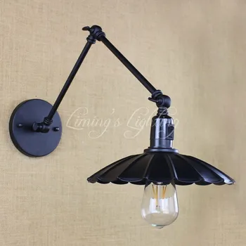 Antique Black Retro Industrial Metal Wall Lamp With Long Swing Arm For Workroom Bedside Bedroom Illumination Sconce Fixture
Antique Black Retro Industrial Metal Wall Lamp With Long Swing Arm For Workroom Bedside Bedroom Illumination Sconce Fixture