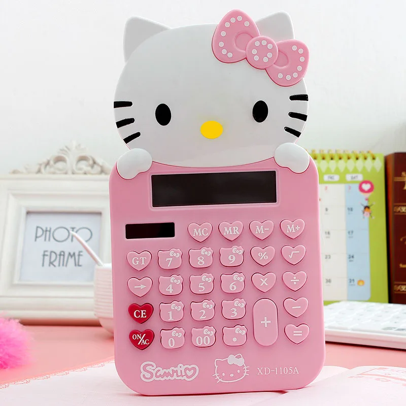 Cute Cartoon 3D Pink Hello Kitty Desktop Solar Dual Power Calculator 12 Digital Kawaii Calculator School Office Supplies Girls
Cute Cartoon 3D Pink Hello Kitty Desktop Solar Dual Power Calculator 12 Digital Kawaii Calculator School Office Supplies Girls