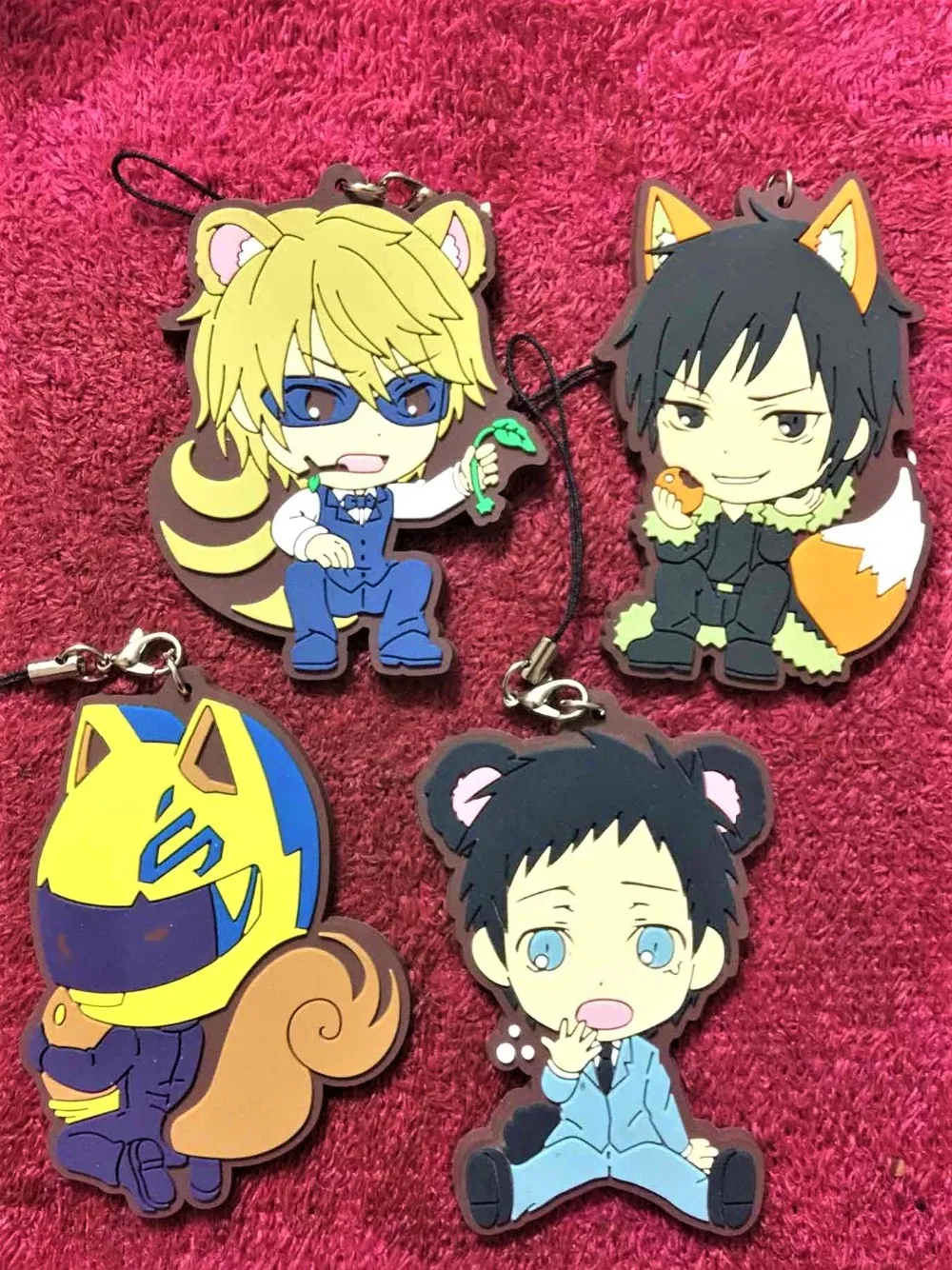 G309 Original Japanese anime figure Durarara!! Heiwajima Shizuo rubber Silicone sweet smell mobile phone charms keychain strap | Украшения
