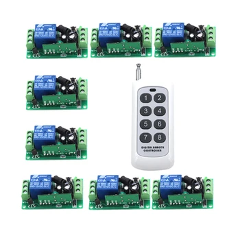 New 12V 1ch wireless remote control switch system 8CH transmitter & 8Pcs 1CH receiver relay smart house 4014
New 12V 1ch wireless remote control switch system 8CH transmitter & 8Pcs 1CH receiver relay smart house 4014