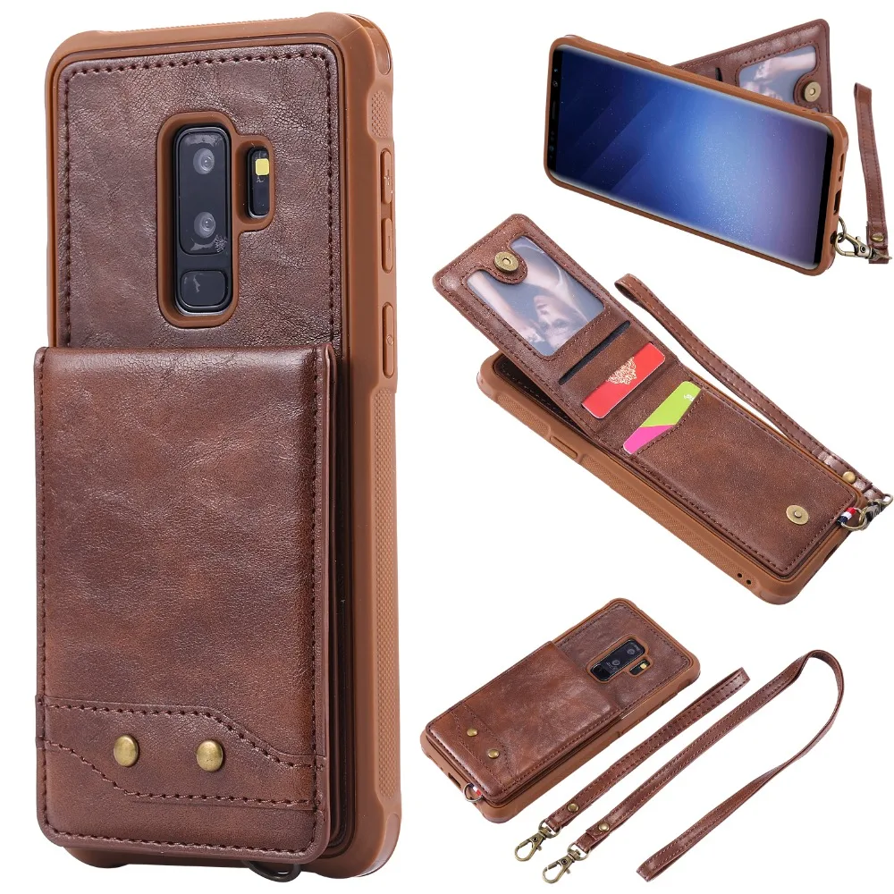 Classic Flip Fashion Card Slots Shockproof Case For Samsung Galaxy S8 S9 S10 Plus Leather Wallet Back Cover Case For Galaxy S10E
Classic Flip Fashion Card Slots Shockproof Case For Samsung Galaxy S8 S9 S10 Plus Leather Wallet Back Cover Case For Galaxy S10E