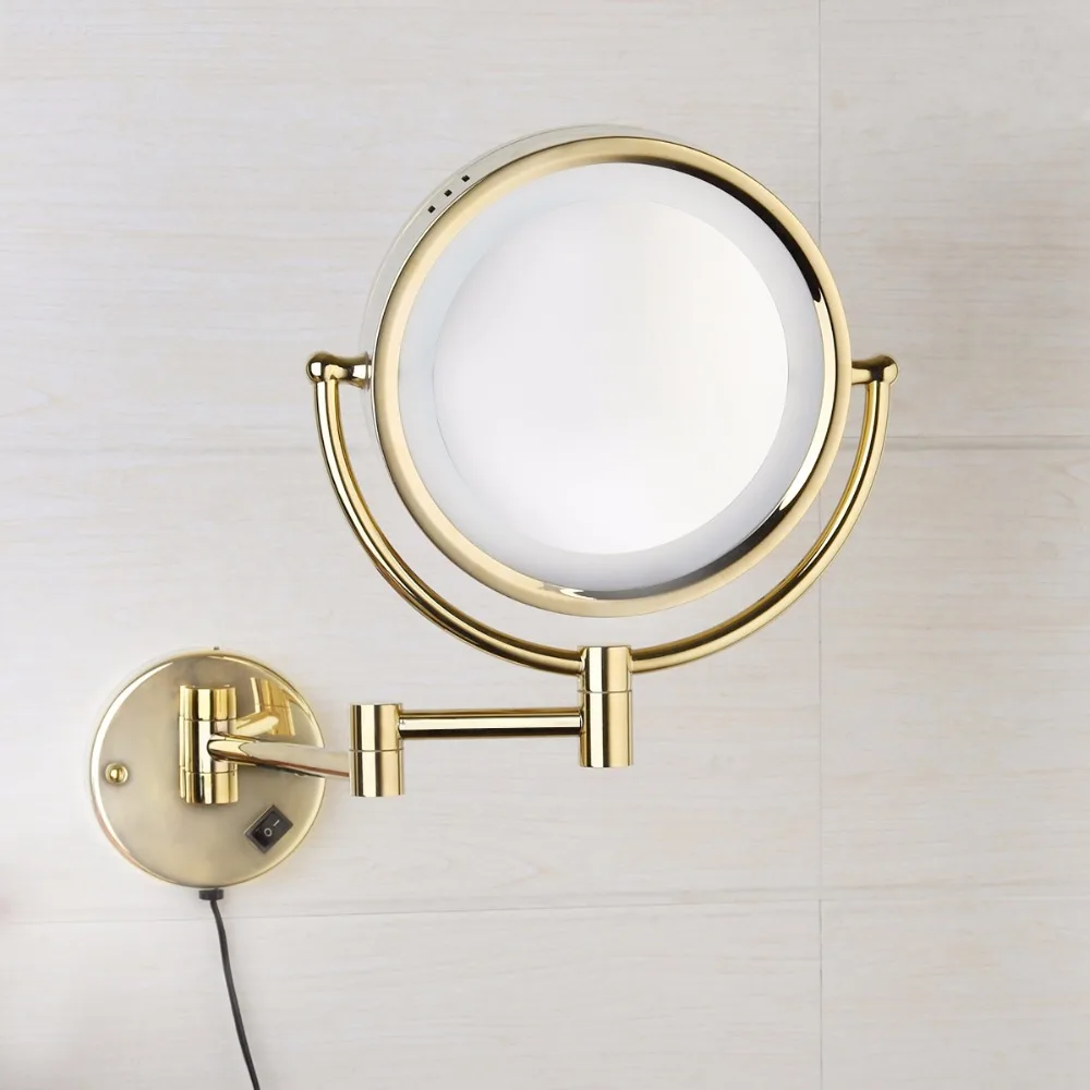 Description Picture 2 of itemKEMAIDI Led Makeup Mirror With Led Light Vanity Cosmetic Magnifying Wall Mirror Bathroom 3x Magnification Shaving Makeup Mirrors