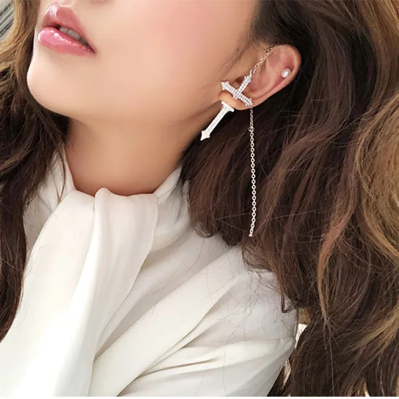New Summer S925 Silver Needle Brand Big Design Cross Earrings Single Punk Cold Style Jewelry for Women Boho Rhinestone Earrings
New Summer S925 Silver Needle Brand Big Design Cross Earrings Single Punk Cold Style Jewelry for Women Boho Rhinestone Earrings