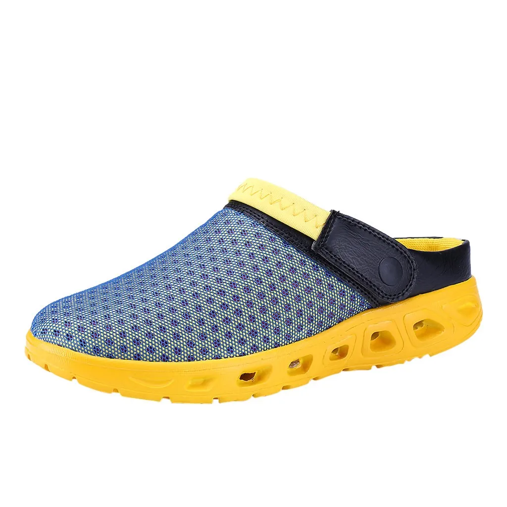 SAGACE men shoes Summer Men Mixed Color Mesh Breathable Slippers Comfortable Beach Sandals Hole Sports Shoes zapatos de homb
SAGACE men shoes Summer Men Mixed Color Mesh Breathable Slippers Comfortable Beach Sandals Hole Sports Shoes zapatos de homb