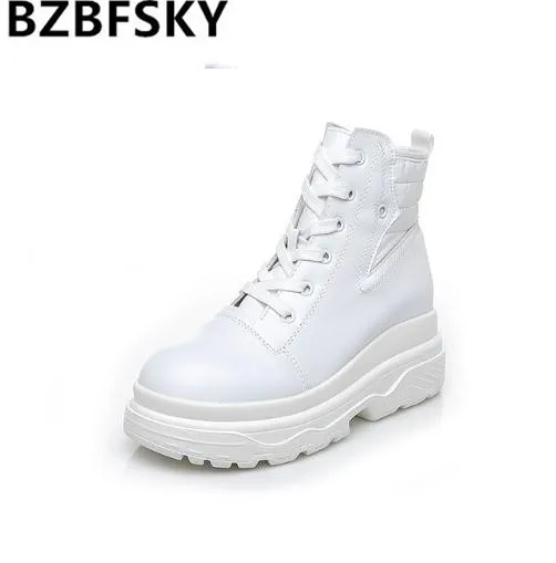 Women's Ankle Boots 2019 Autumn Winter Genunie Leather Female Casual Shoes Women Boots Winter With Platform Warm Woman Boot 
Women's Ankle Boots 2019 Autumn Winter Genunie Leather Female Casual Shoes Women Boots Winter With Platform Warm Woman Boot