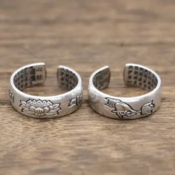 Vintage 925 silver lotus ring sterling silver tibetan om ring real pure silver buddhist symbol ring adjustable
Vintage 925 silver lotus ring sterling silver tibetan om ring real pure silver buddhist symbol ring adjustable