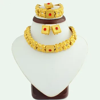 The New Ethiopian Gold Jewelry Set With Crystal Gold Color Fashion Jewelry For Women High Quality Choker
The New Ethiopian Gold Jewelry Set With Crystal Gold Color Fashion Jewelry For Women High Quality Choker