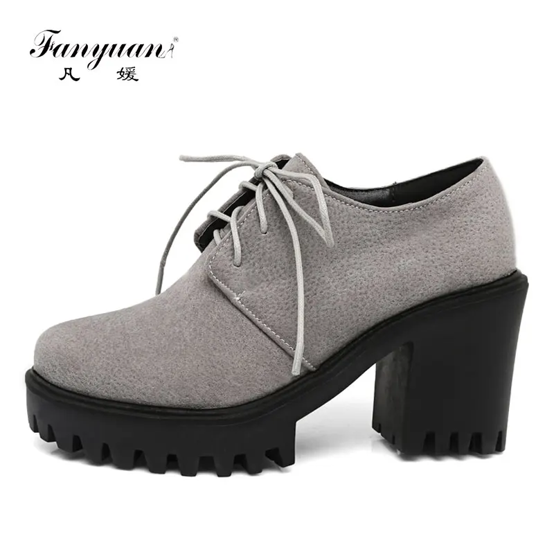 Fanyuan Spring Round Toe Casual Lace Up Womens Oxfords Shoes Vintage Women Shoes Platform Block heel High Heel zapatos mujer
Fanyuan Spring Round Toe Casual Lace Up Womens Oxfords Shoes Vintage Women Shoes Platform Block heel High Heel zapatos mujer