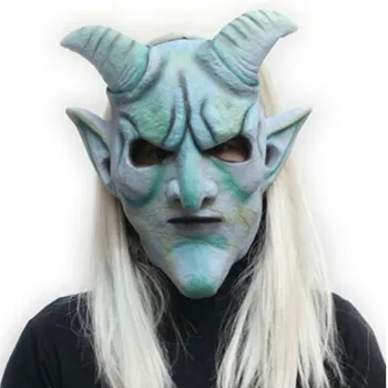 Silver horn king head Latex Mask Deluxe Fancy Dress Halloween Demon walking dead mask Halloween Mask free shipping
Silver horn king head Latex Mask Deluxe Fancy Dress Halloween Demon walking dead mask Halloween Mask free shipping