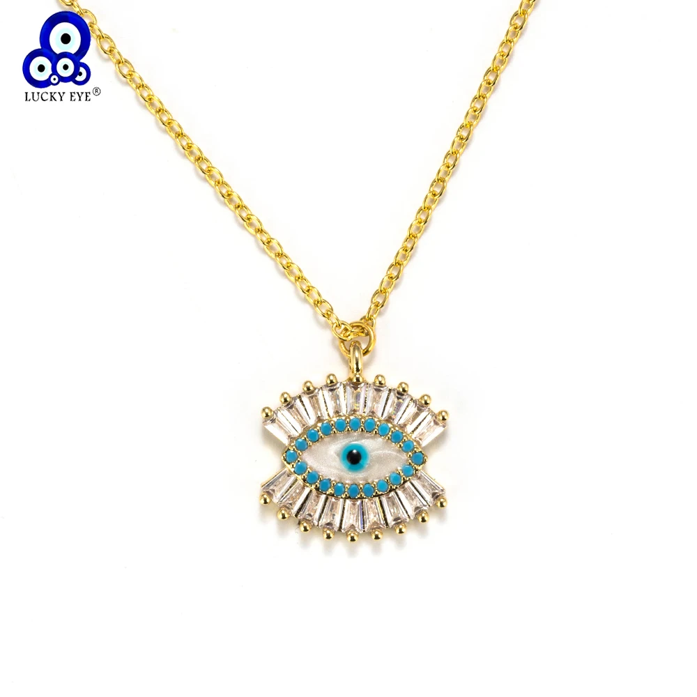 Lucky Eye Evil Eye Pendant Necklace Zircon Shell Statement Necklace For Women Girl Crystal Charms Gold Color Jewelry EY6118
Lucky Eye Evil Eye Pendant Necklace Zircon Shell Statement Necklace For Women Girl Crystal Charms Gold Color Jewelry EY6118