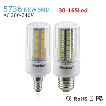 

SMD 5736 Chip E27 Led Lamp Light 3W 5W 7W 9W 12W 15W E14 Led Bulb 220v Lampada Led Candle Light Brighter Than 5733 5730 For Home