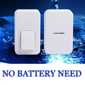 2017 Newest High quality 433MHz Waterproof No Battery Need Wireless Doorbell 120m EU-plug Home Cordless LED Light Door Bell
2017 Newest High quality 433MHz Waterproof No Battery Need Wireless Doorbell 120m EU-plug Home Cordless LED Light Door Bell
