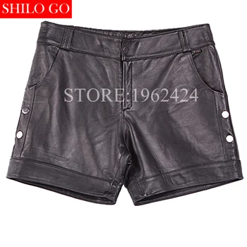 Spring fashion women high quality genuine sheep skin metal button motorcycle pants wide leg pants short paragraph leather
Spring fashion women high quality genuine sheep skin metal button motorcycle pants wide leg pants short paragraph leather
