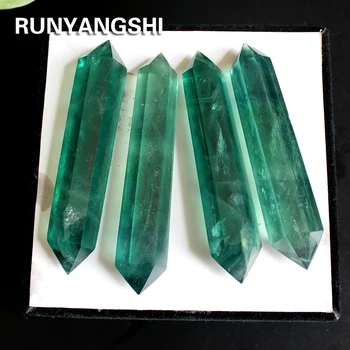 Natural green fluorite crystal raw stone grinding double pointed crystal column 8-11cm Crystal craftwork Runyangshi ZL37
Natural green fluorite crystal raw stone grinding double pointed crystal column 8-11cm Crystal craftwork Runyangshi ZL37