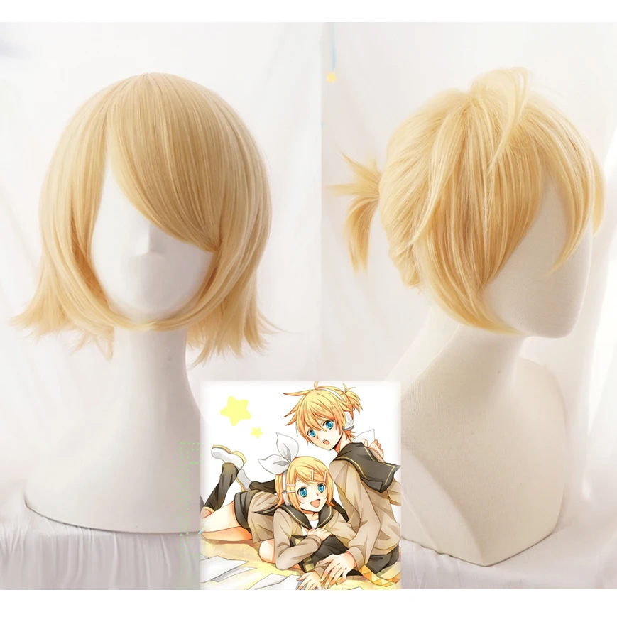 Vocaloid-Kagamine-Rin-Kagamine-Len-Short-Blonde-Heat-Resistant-Hair-Cosplay-Costume-Wig-Track-Wig-Cap (1)