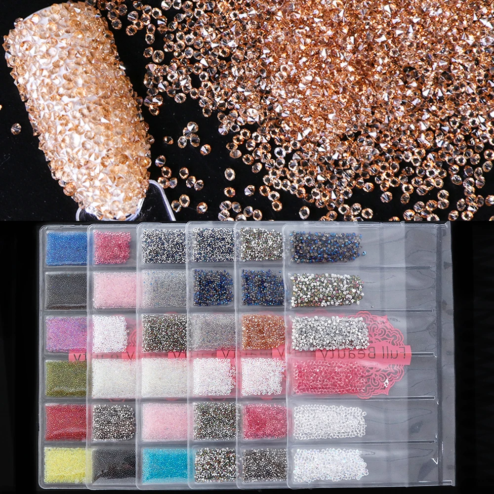 1 Pack Mini Caviar Nail Beads Glitter Rhinestones Gradient Mix Color Tiny Micro Gem Manicure for 3D Nail Art Decoration TR707
1 Pack Mini Caviar Nail Beads Glitter Rhinestones Gradient Mix Color Tiny Micro Gem Manicure for 3D Nail Art Decoration TR707