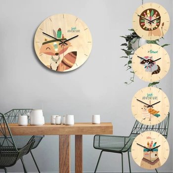 Retro Creative Cartoon Wall Clock 11inch European Minimalist Wooden Decorative Clock Animal,cat,lion,Kids Wall Clock Home Decor
Retro Creative Cartoon Wall Clock 11inch European Minimalist Wooden Decorative Clock Animal,cat,lion,Kids Wall Clock Home Decor