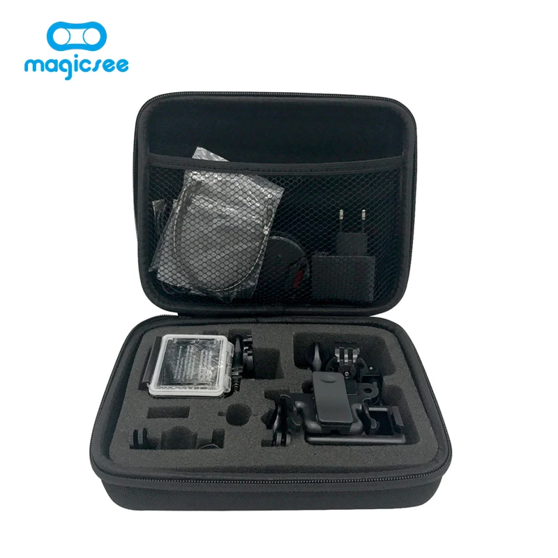 Magicsee Portable Shockproof Action Camera Bag Mid size 22*18*6cm portable bag for Magicsee GoPro EKEN H9R H3R 360 Camera
Magicsee Portable Shockproof Action Camera Bag Mid size 22*18*6cm portable bag for Magicsee GoPro EKEN H9R H3R 360 Camera