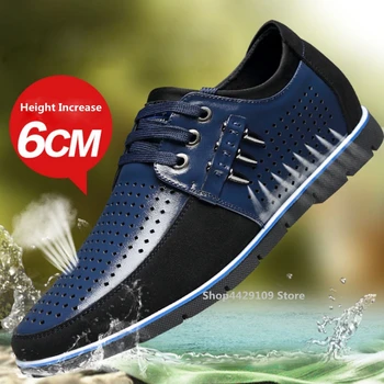 Men's Genuine Leather Shoes Brand 6CM Increasing Soft Man Hot Summer Shoes Top Leather Man Summer Casual Shoes
Men's Genuine Leather Shoes Brand 6CM Increasing Soft Man Hot Summer Shoes Top Leather Man Summer Casual Shoes