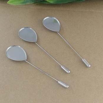 Fit 18*25mm Cabochon Blank Tooth Tray White K Copper Water Drop Long Brooch Pin Lapel Pin Base Settings DIY Brooch cy1327
Fit 18*25mm Cabochon Blank Tooth Tray White K Copper Water Drop Long Brooch Pin Lapel Pin Base Settings DIY Brooch cy1327