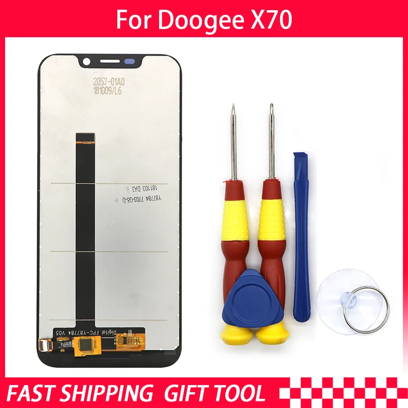 New original Touch Screen LCD Display LCD Screen For DOOGEE X70 Replacement Parts + Disassemble Tool+3M Adhesive
New original Touch Screen LCD Display LCD Screen For DOOGEE X70 Replacement Parts + Disassemble Tool+3M Adhesive